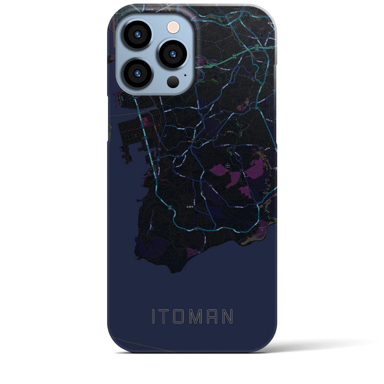 【糸満(沖縄県)】地図柄iPhoneケース(バックカバータイプ)