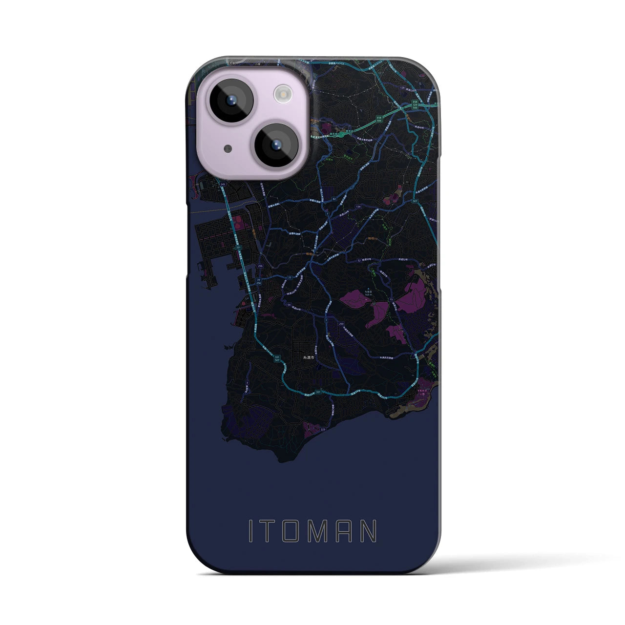 【糸満(沖縄県)】地図柄iPhoneケース(バックカバータイプ)
