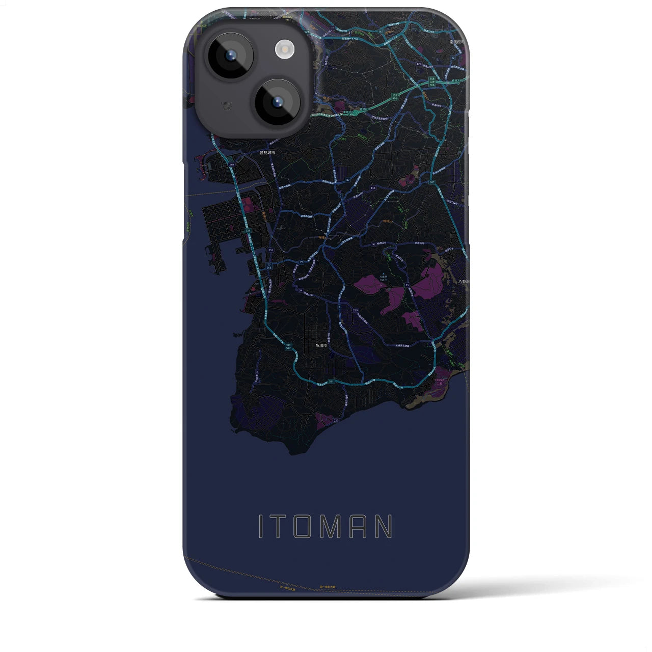 【糸満(沖縄県)】地図柄iPhoneケース(バックカバータイプ)