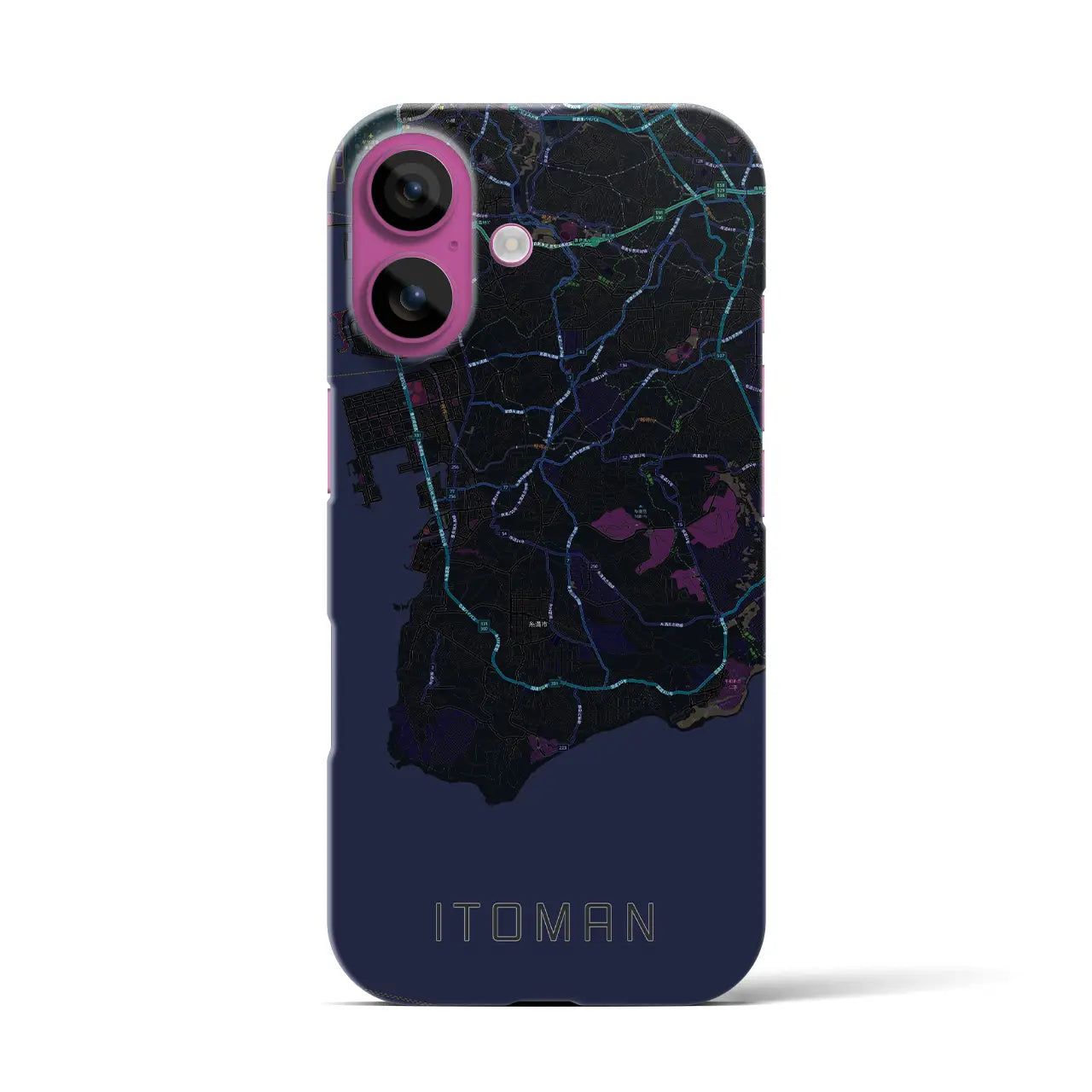 【糸満(沖縄県)】地図柄iPhoneケース(バックカバータイプ)