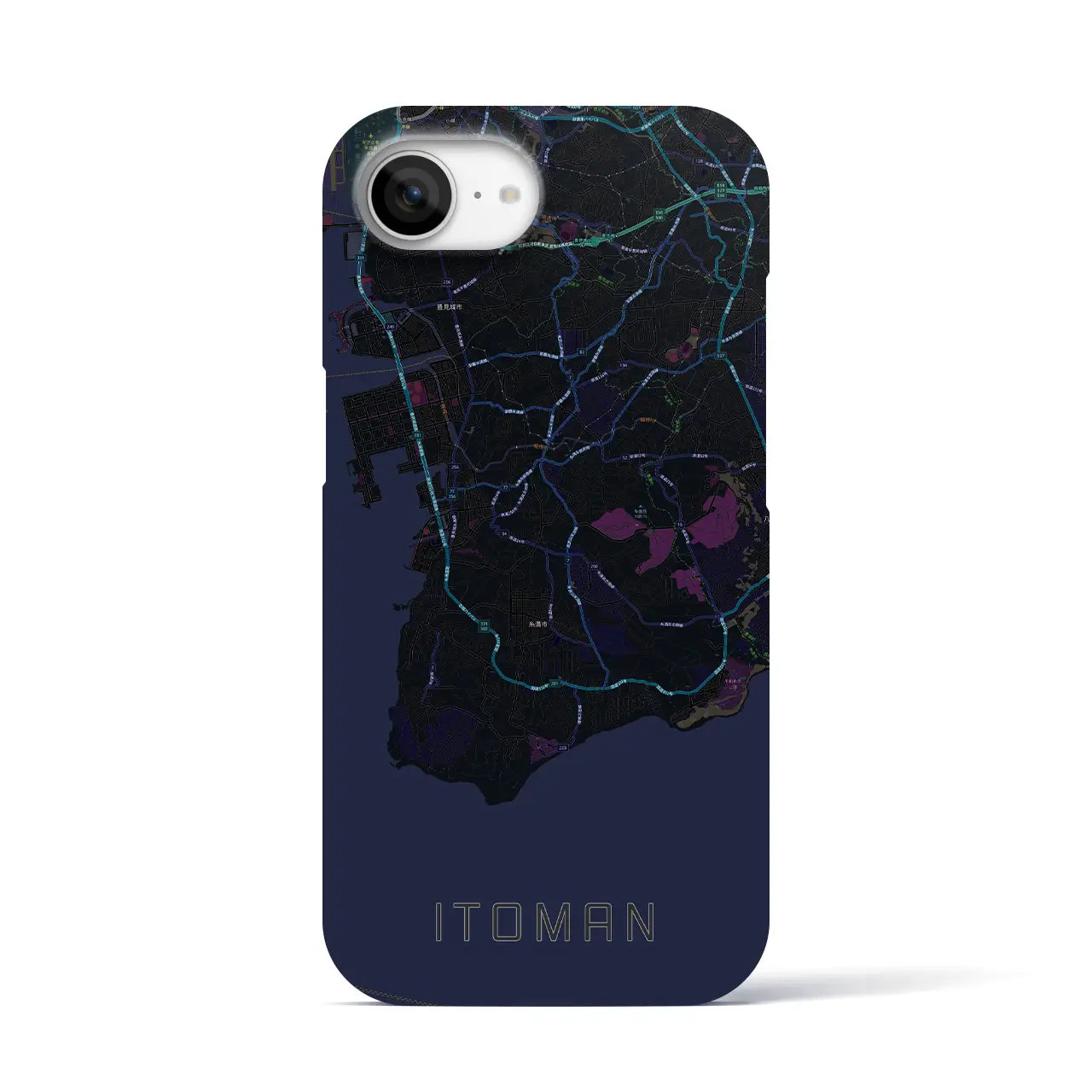 【糸満(沖縄県)】地図柄iPhoneケース(バックカバータイプ)
