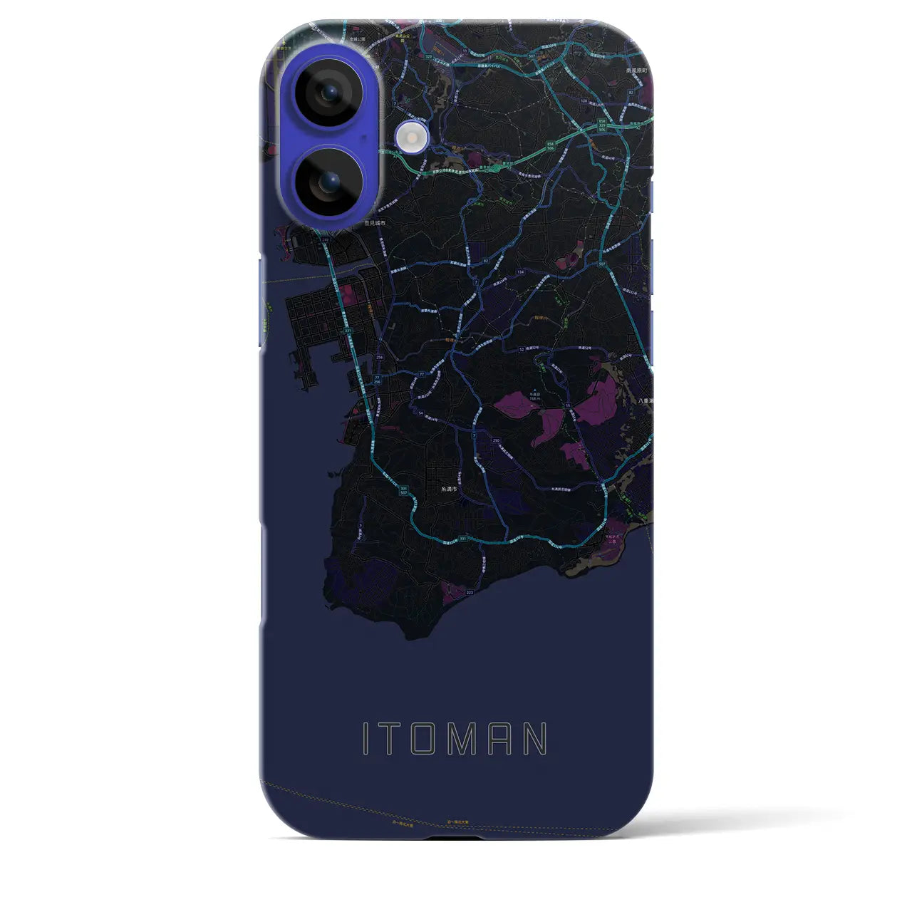 【糸満(沖縄県)】地図柄iPhoneケース(バックカバータイプ)