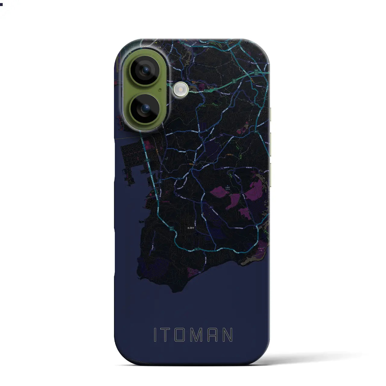 【糸満(沖縄県)】地図柄iPhoneケース(バックカバータイプ)