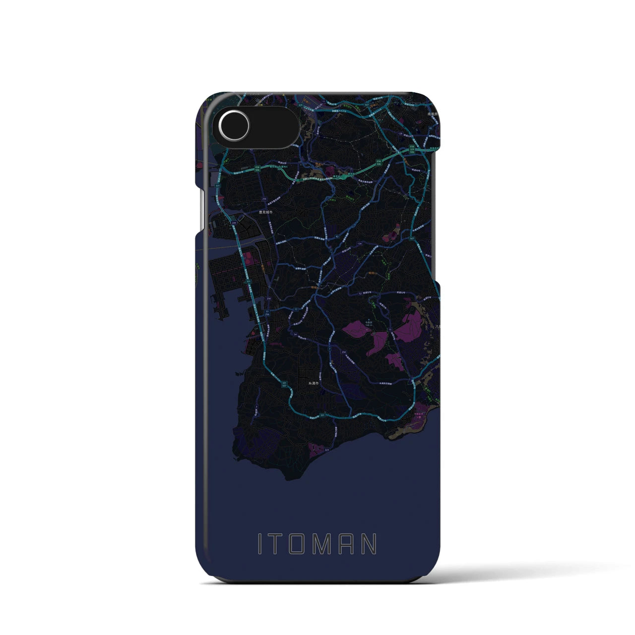 【糸満(沖縄県)】地図柄iPhoneケース(バックカバータイプ)