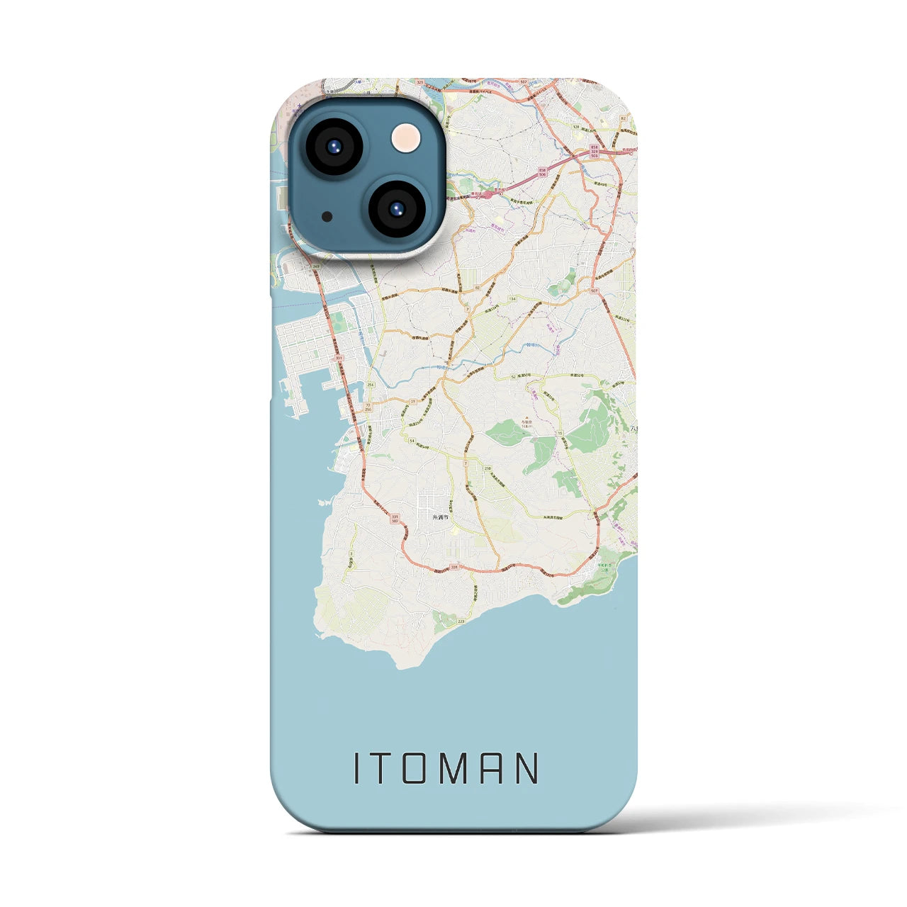 【糸満(沖縄県)】地図柄iPhoneケース(バックカバータイプ)