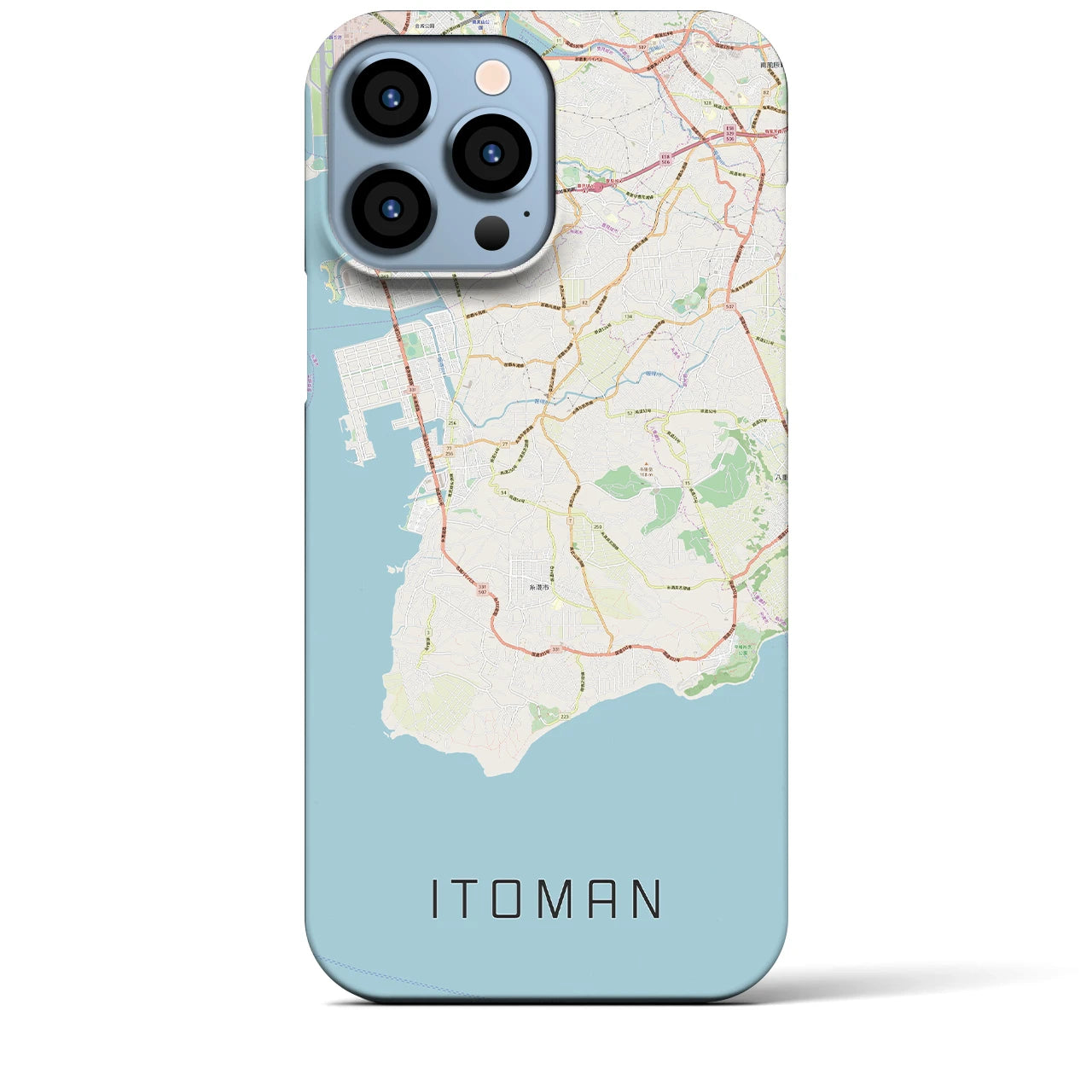 【糸満(沖縄県)】地図柄iPhoneケース(バックカバータイプ)