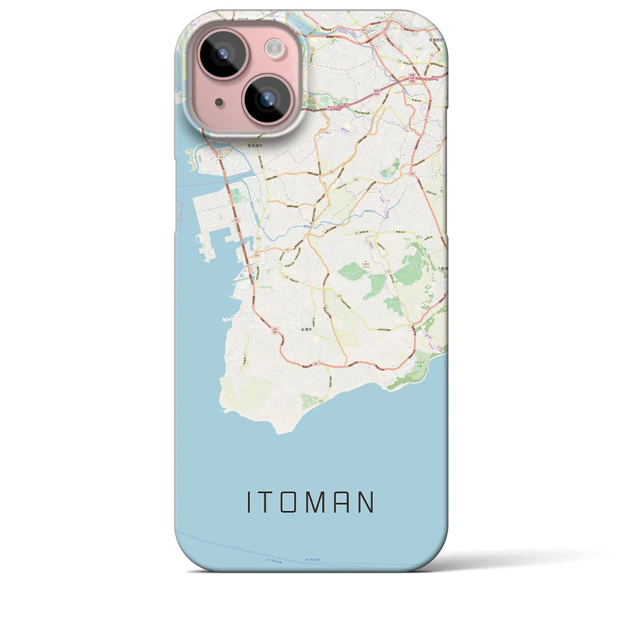 【糸満(沖縄県)】地図柄iPhoneケース(バックカバータイプ)
