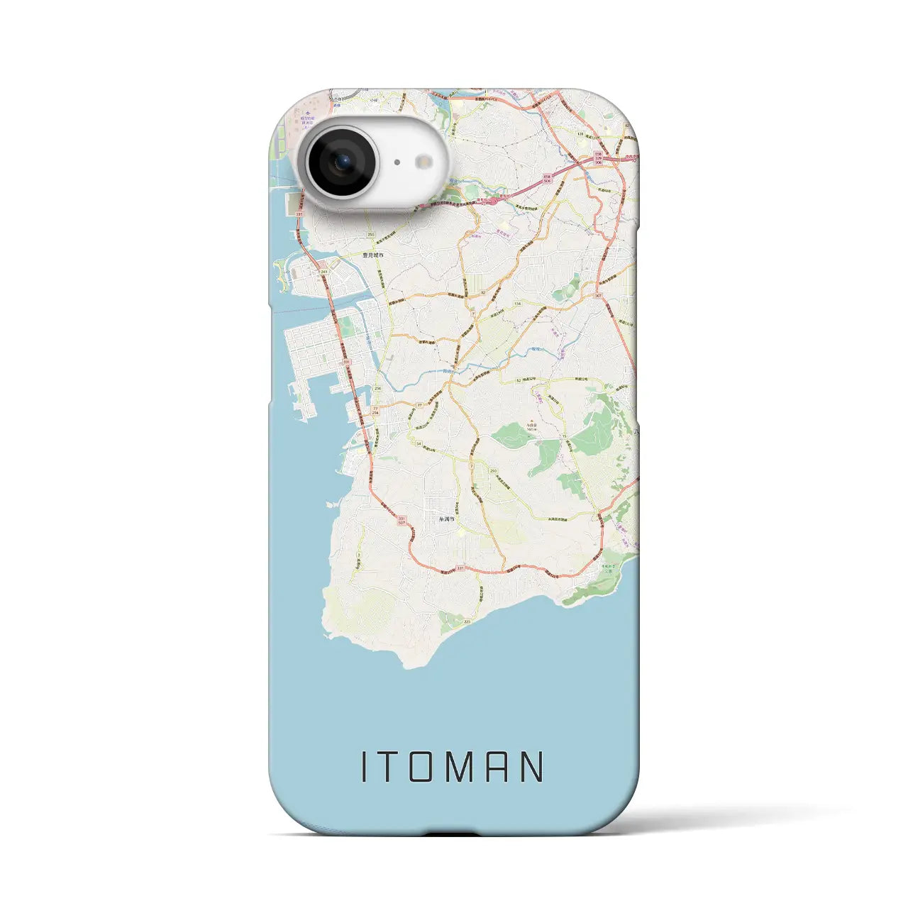 【糸満(沖縄県)】地図柄iPhoneケース(バックカバータイプ)