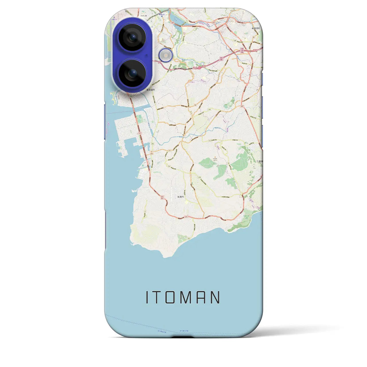 【糸満(沖縄県)】地図柄iPhoneケース(バックカバータイプ)ナチュラル・iPhone 16 Pro Max 用