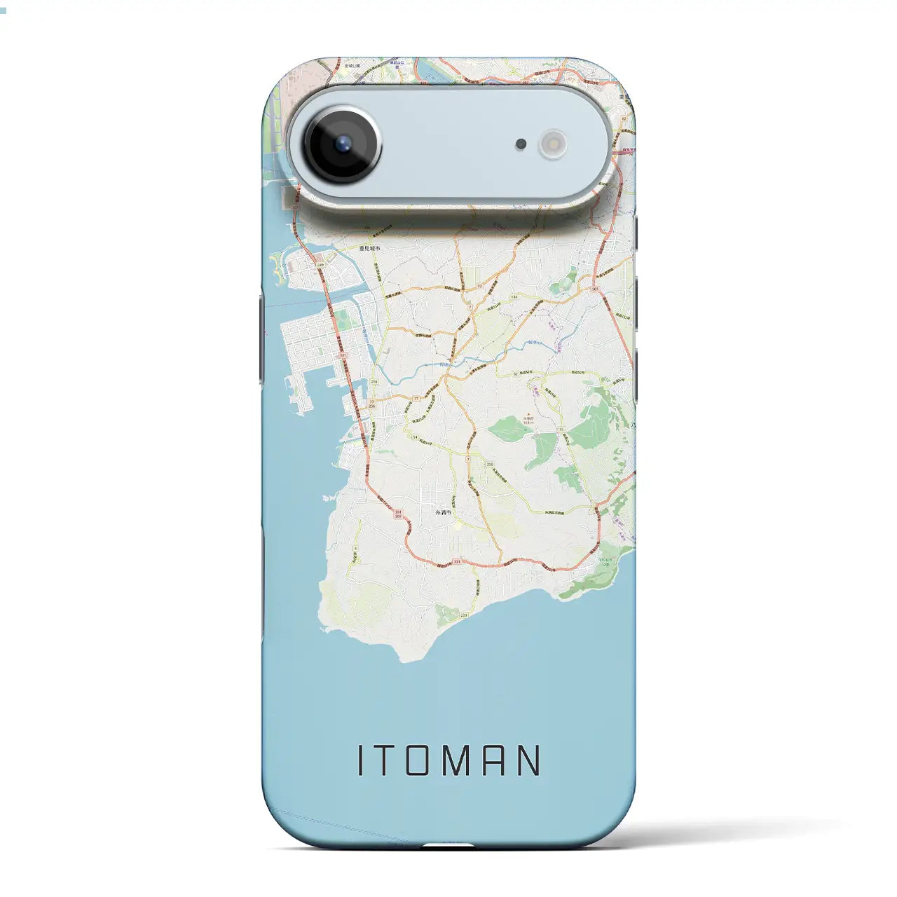 【糸満(沖縄県)】地図柄iPhoneケース(バックカバータイプ)ナチュラル・iPhone 17 Pro Max 用