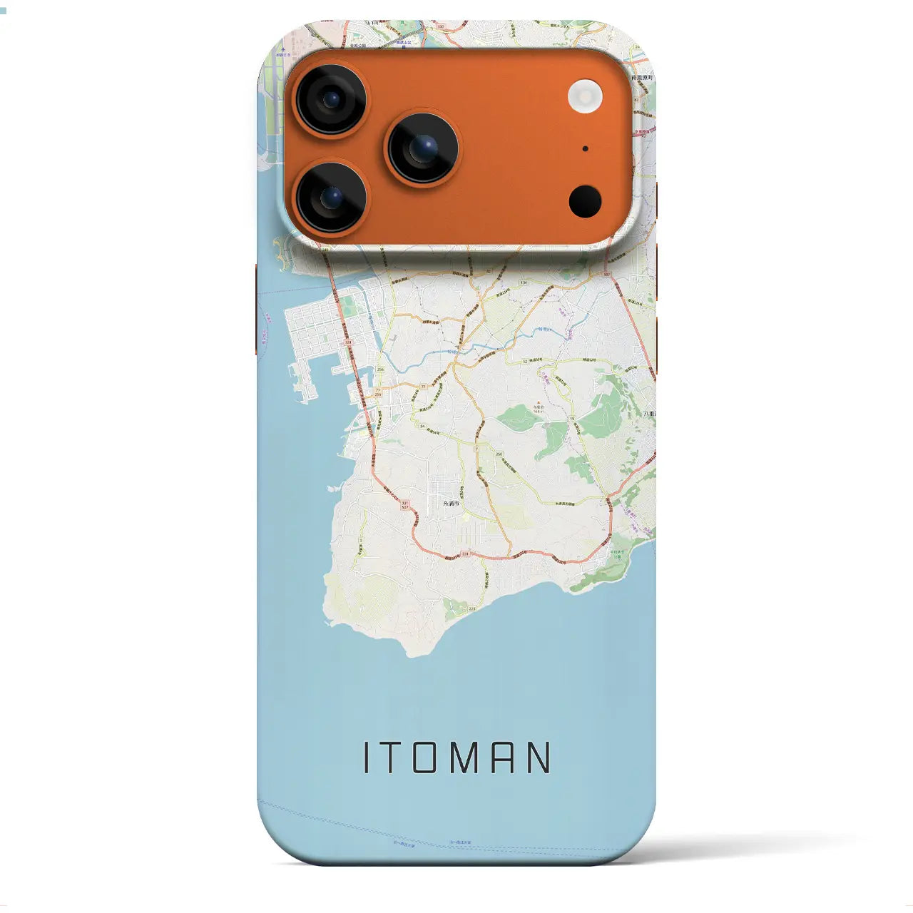 【糸満(沖縄県)】地図柄iPhoneケース(バックカバータイプ)