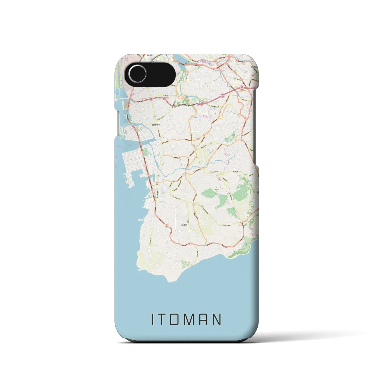 【糸満(沖縄県)】地図柄iPhoneケース(バックカバータイプ)