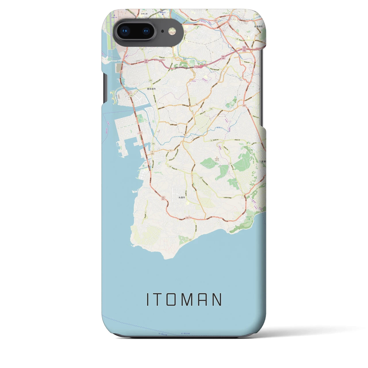 【糸満(沖縄県)】地図柄iPhoneケース(バックカバータイプ)