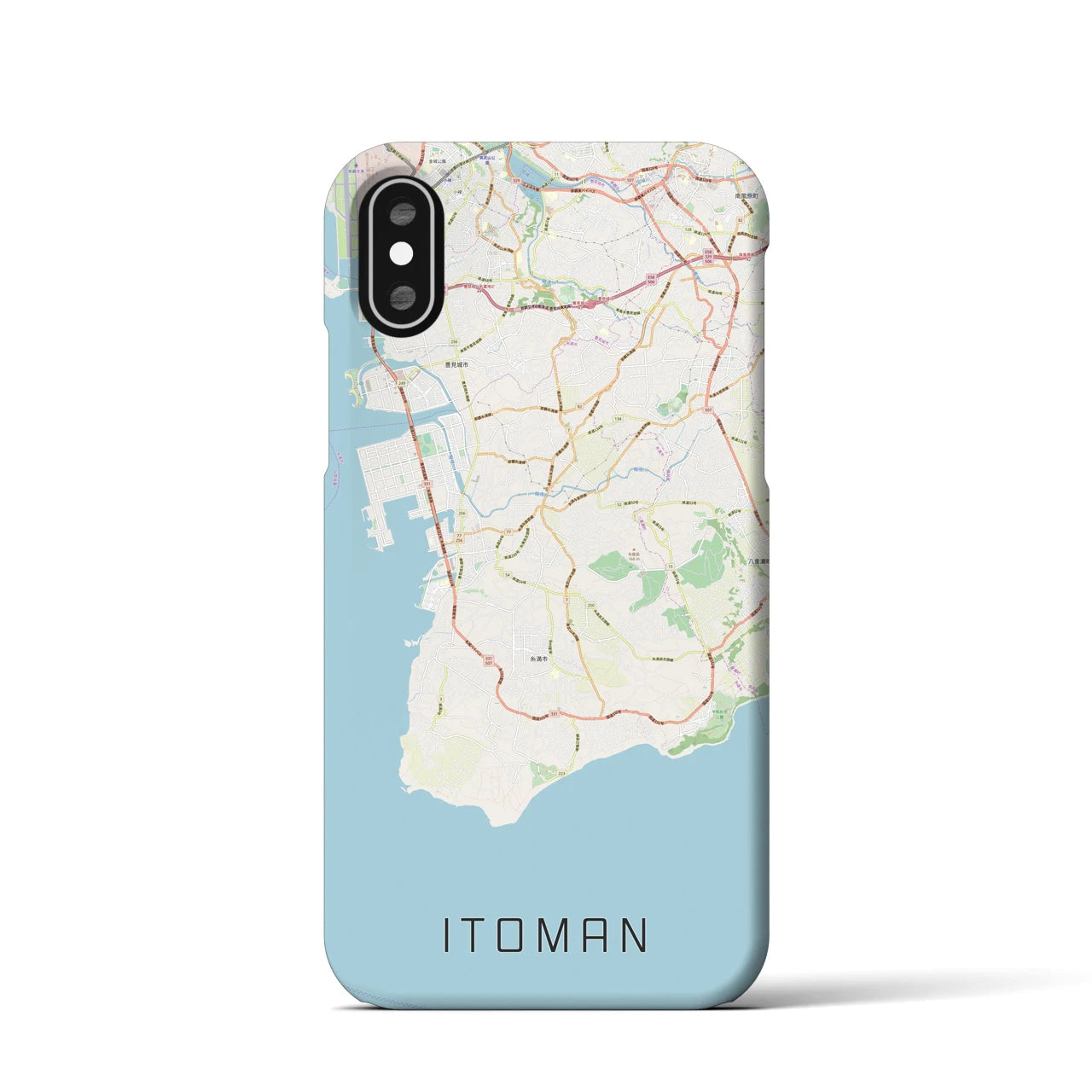 【糸満(沖縄県)】地図柄iPhoneケース(バックカバータイプ)