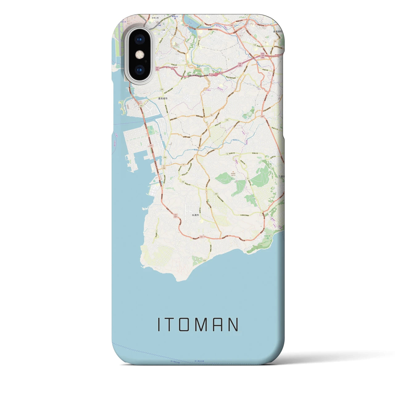 【糸満(沖縄県)】地図柄iPhoneケース(バックカバータイプ)