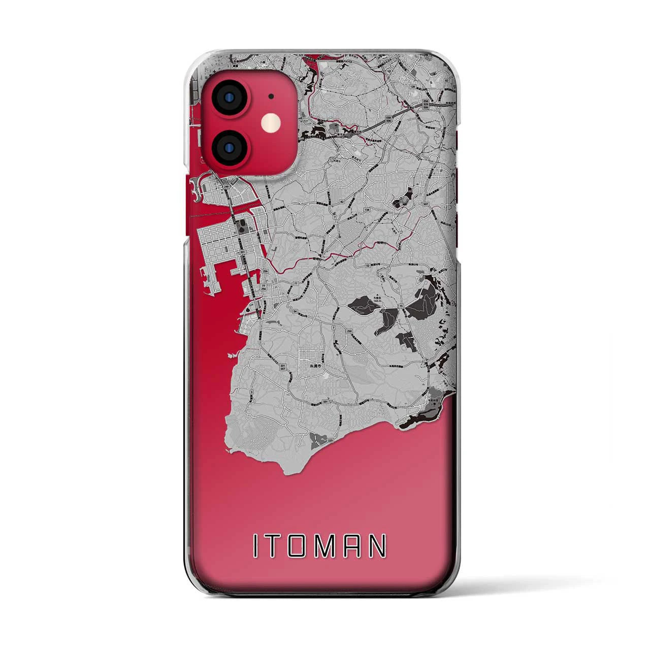 【糸満(沖縄県)】地図柄iPhoneケース(クリアタイプ)