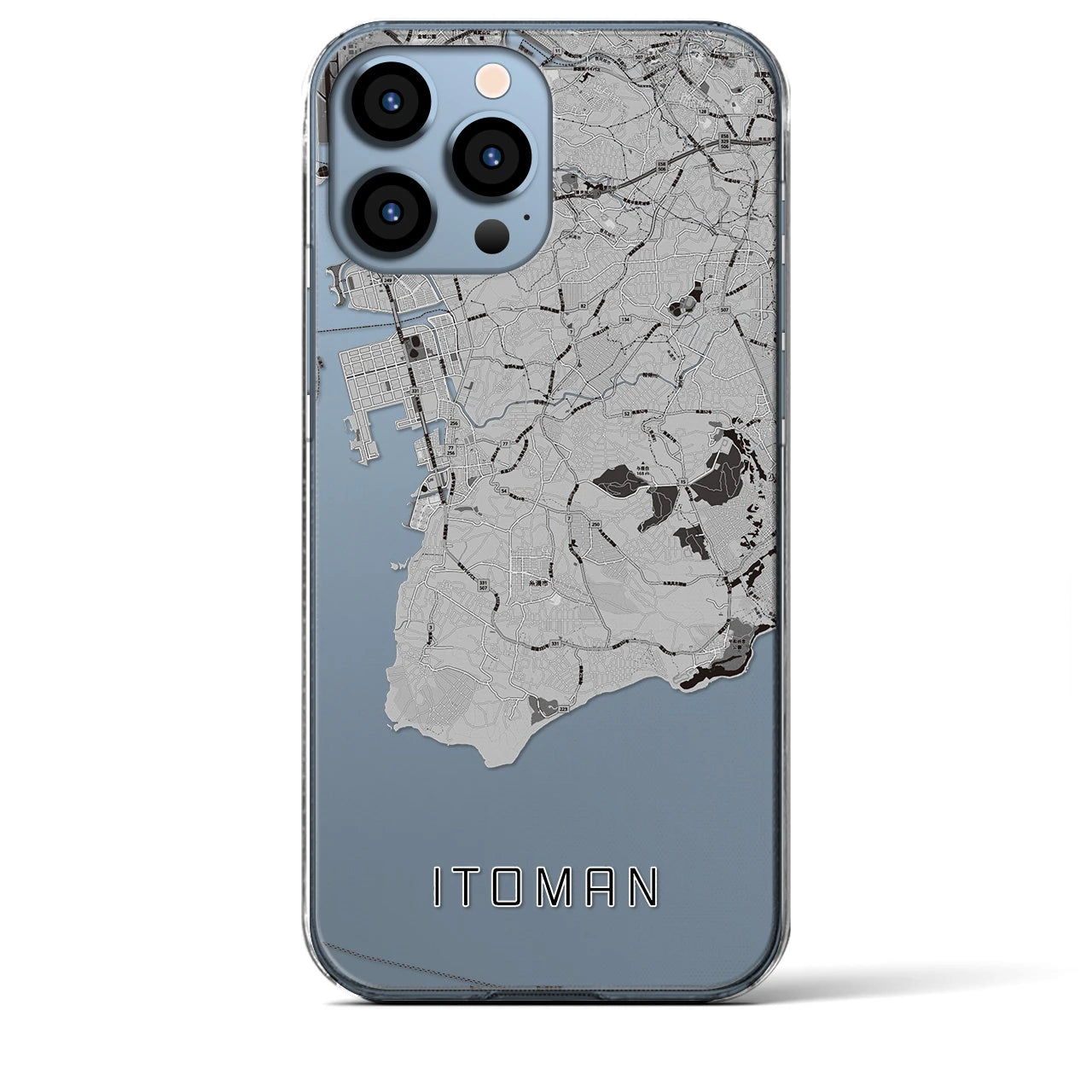 【糸満(沖縄県)】地図柄iPhoneケース(クリアタイプ)