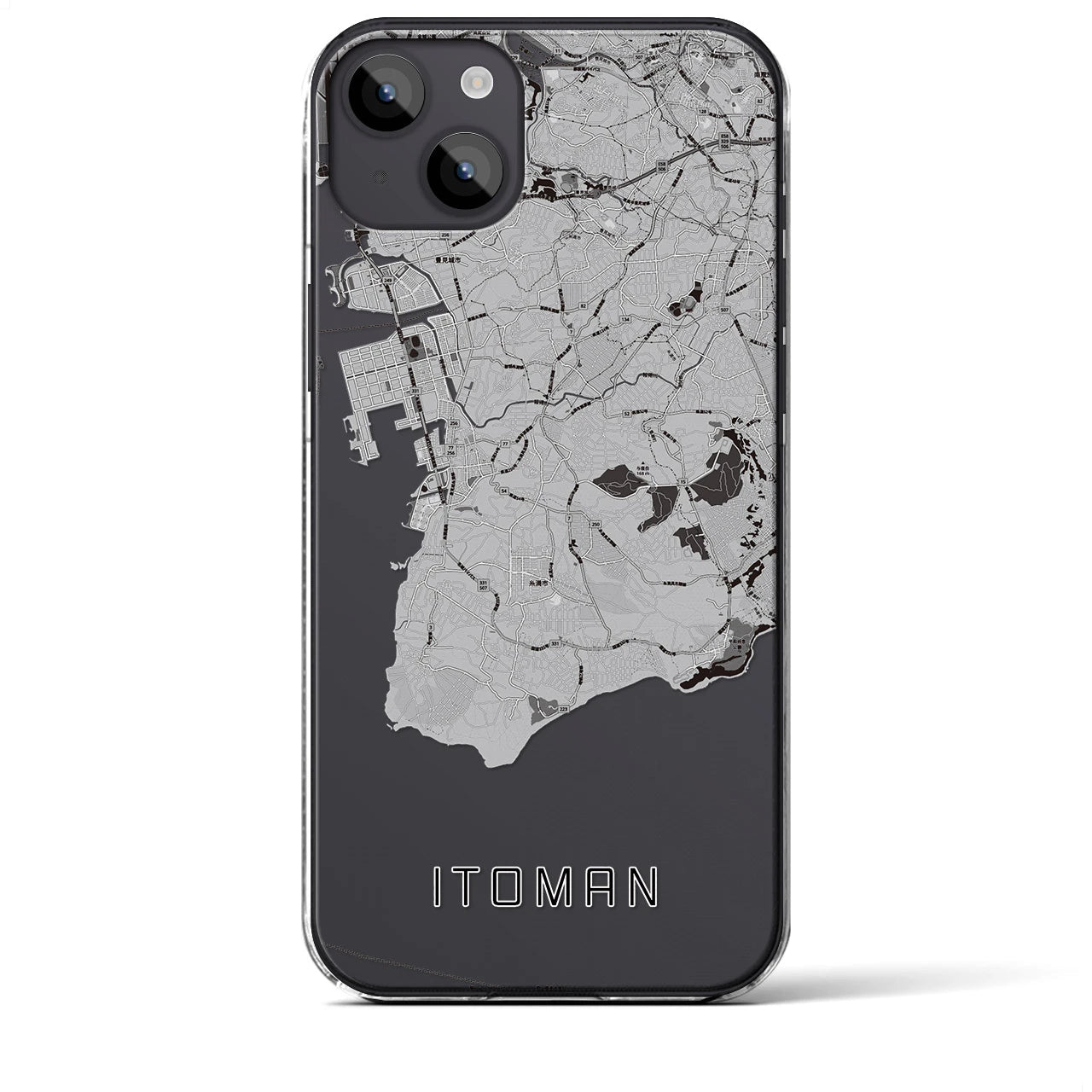 【糸満(沖縄県)】地図柄iPhoneケース(クリアタイプ)