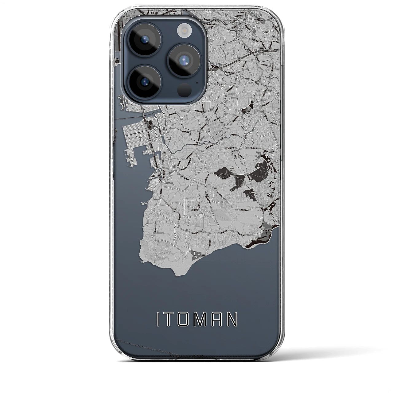 【糸満(沖縄県)】地図柄iPhoneケース(クリアタイプ)