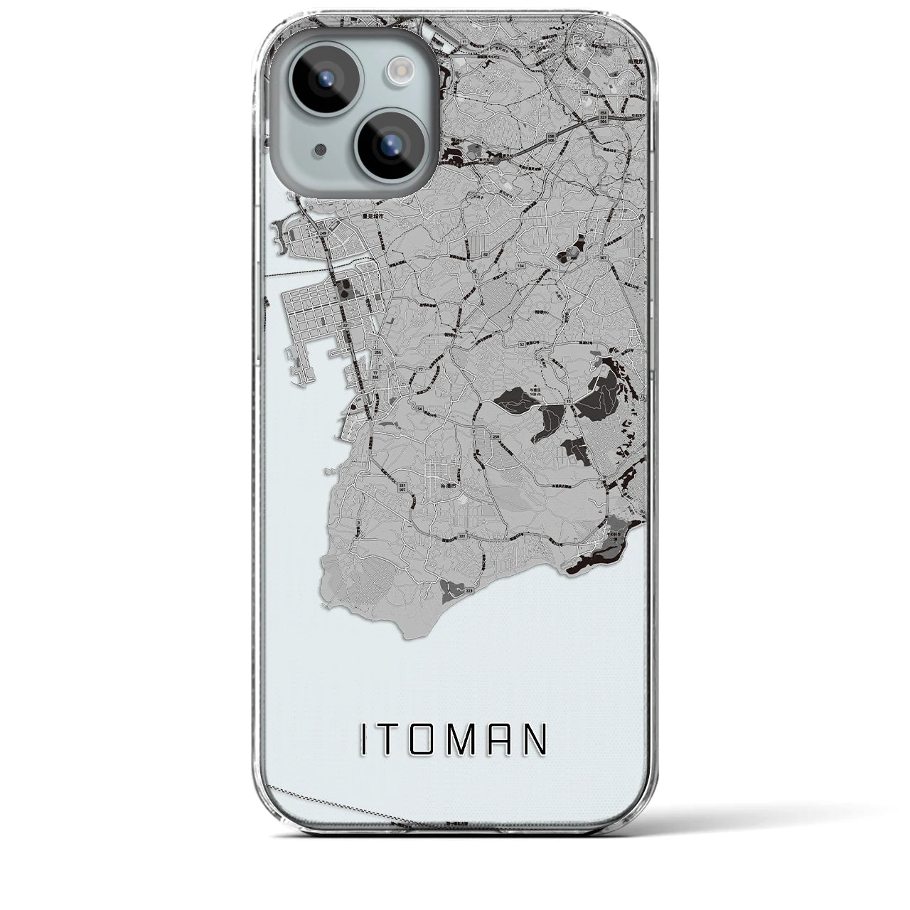 【糸満(沖縄県)】地図柄iPhoneケース(クリアタイプ)