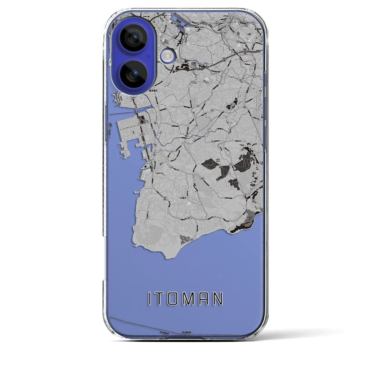 【糸満(沖縄県)】地図柄iPhoneケース(クリアタイプ)