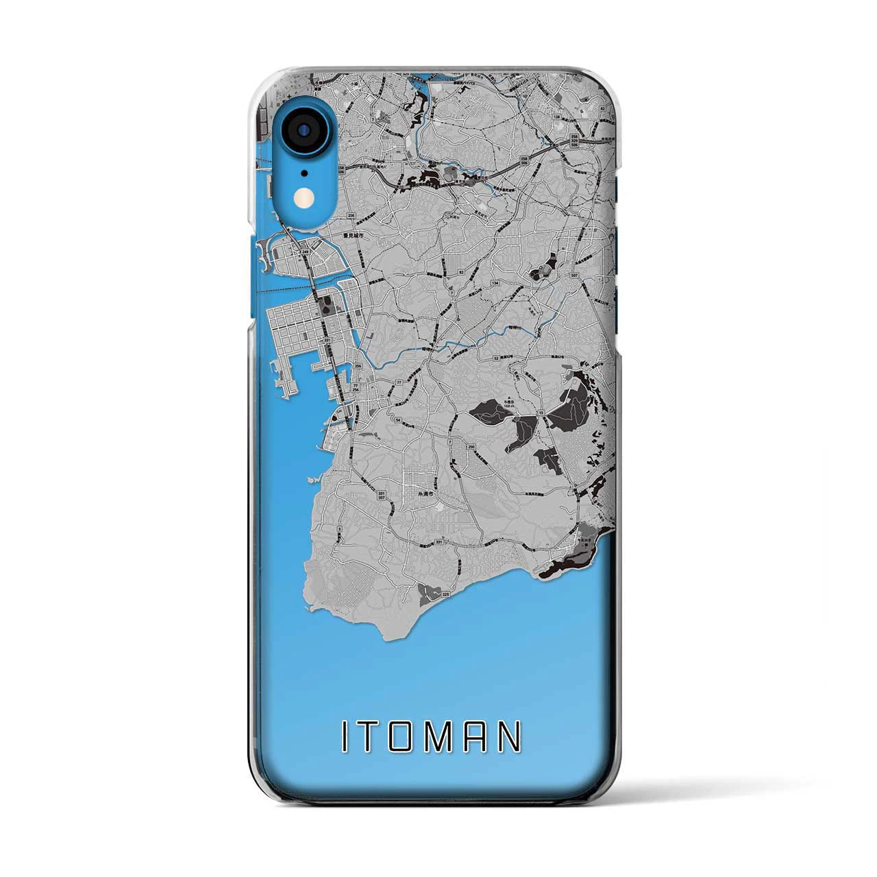 【糸満(沖縄県)】地図柄iPhoneケース(クリアタイプ)