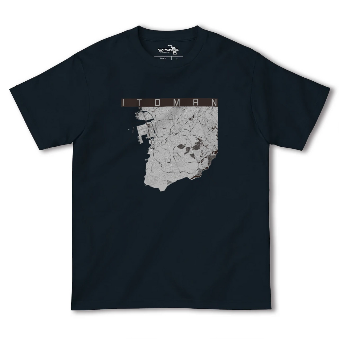 【糸満(沖縄県)】地図柄ヘビーウェイトTシャツ