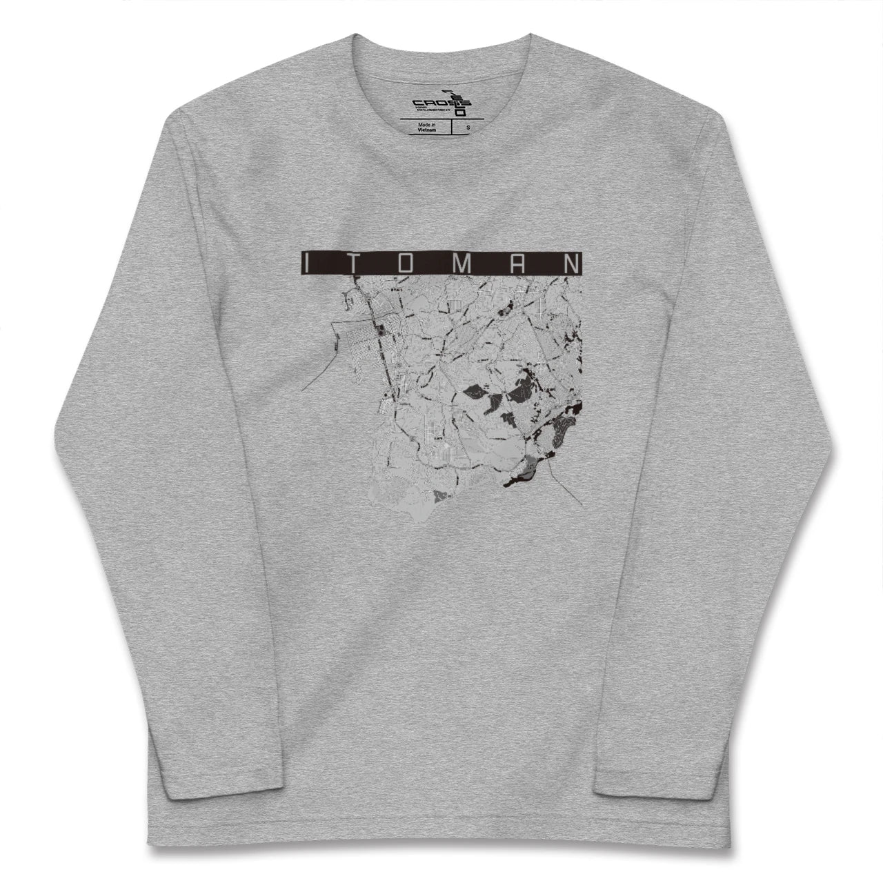 【糸満(沖縄県)】地図柄ロングスリーブTシャツ