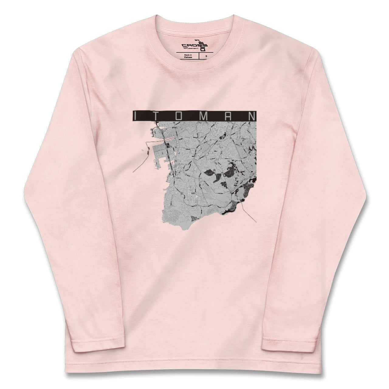 【糸満(沖縄県)】地図柄ロングスリーブTシャツ