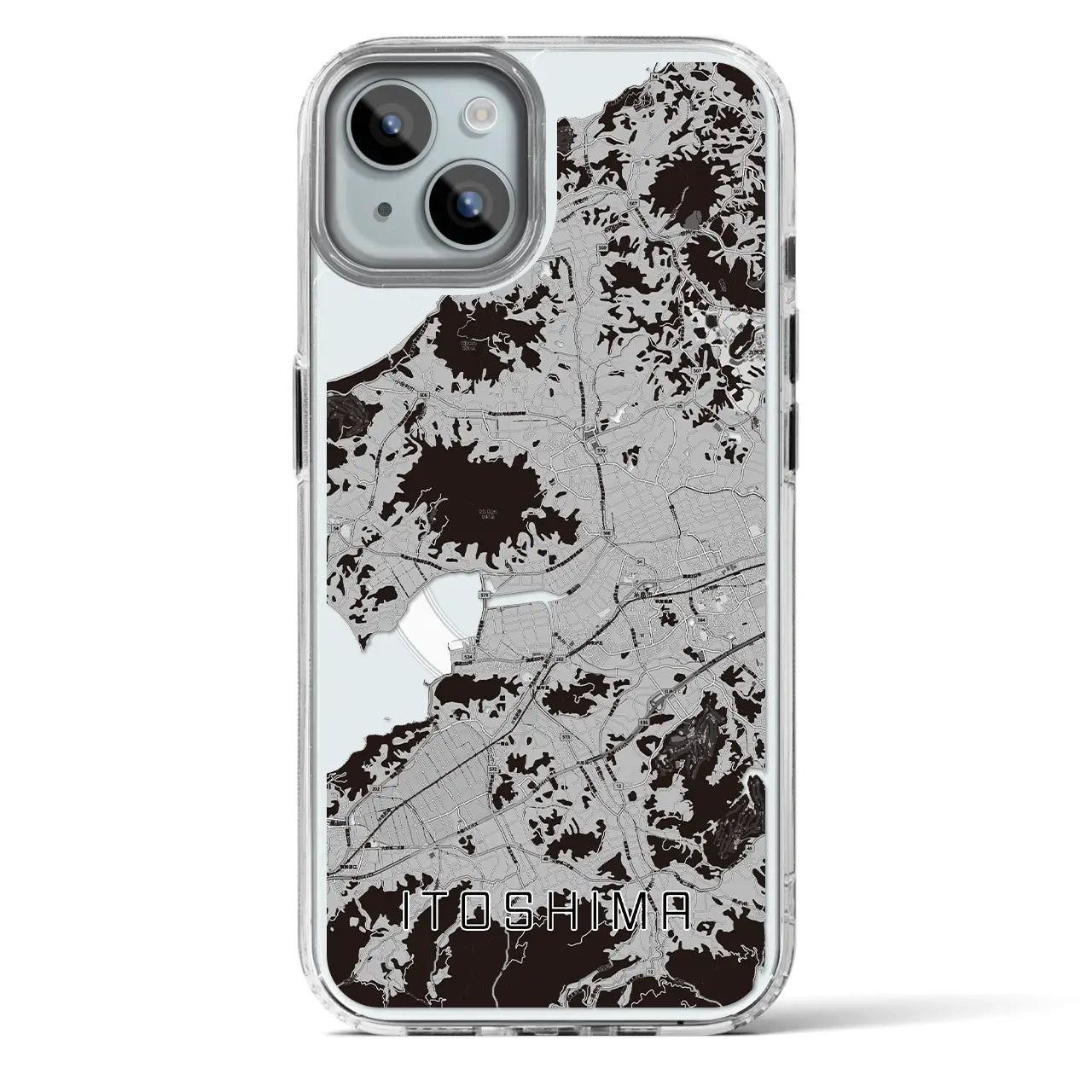 【糸島(福岡県)】地図柄iPhoneケース(MagSafeタイプ)