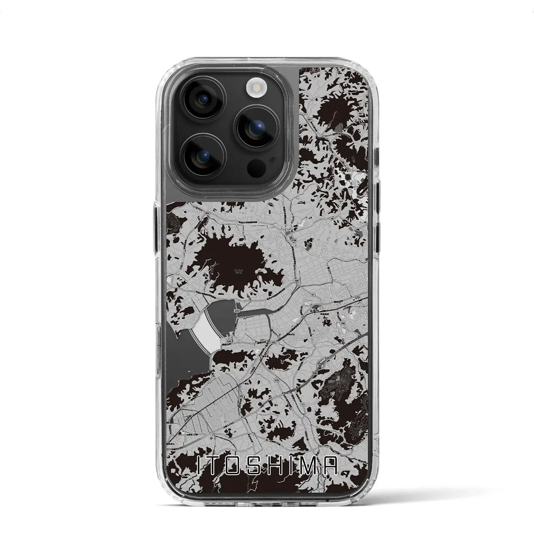 【糸島(福岡県)】地図柄iPhoneケース(MagSafeタイプ)