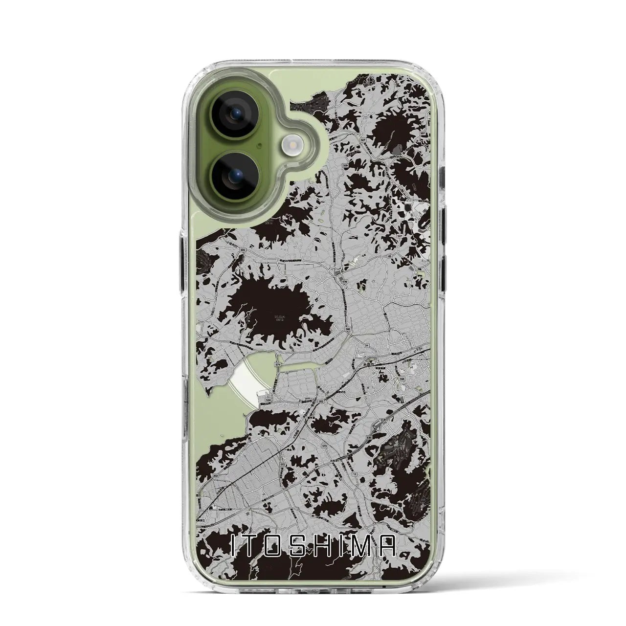 【糸島(福岡県)】地図柄iPhoneケース(MagSafeタイプ)