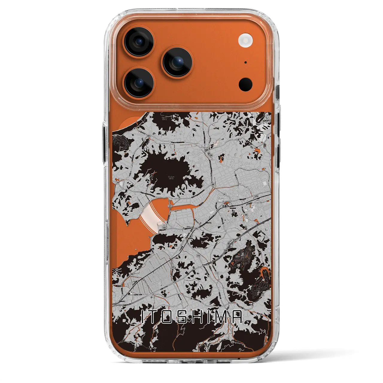 【糸島(福岡県)】地図柄iPhoneケース(MagSafeタイプ)