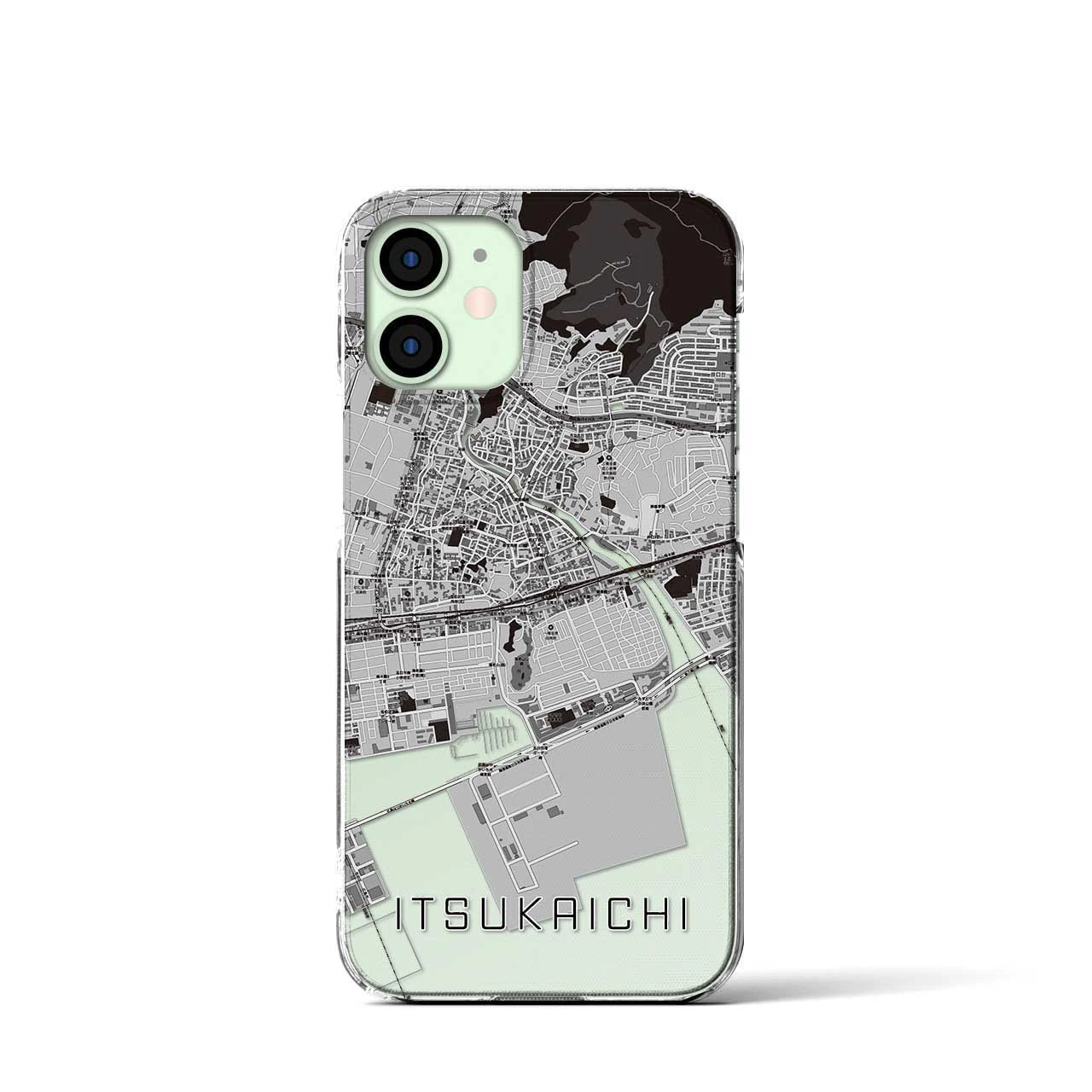 【五日市(広島県)】地図柄iPhoneケース(クリアタイプ)