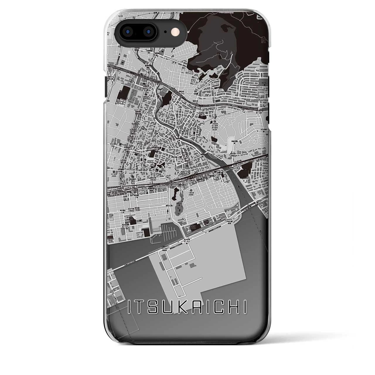 【五日市(広島県)】地図柄iPhoneケース(クリアタイプ)