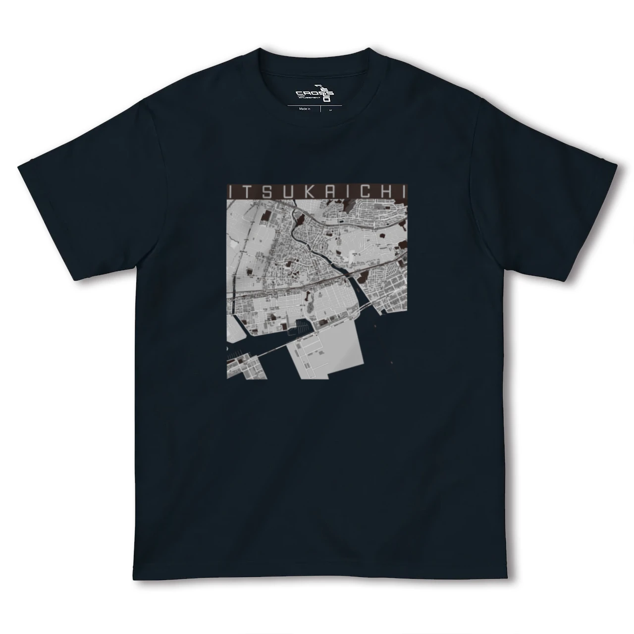【五日市(広島県)(広島県)】地図柄ヘビーウェイトTシャツ