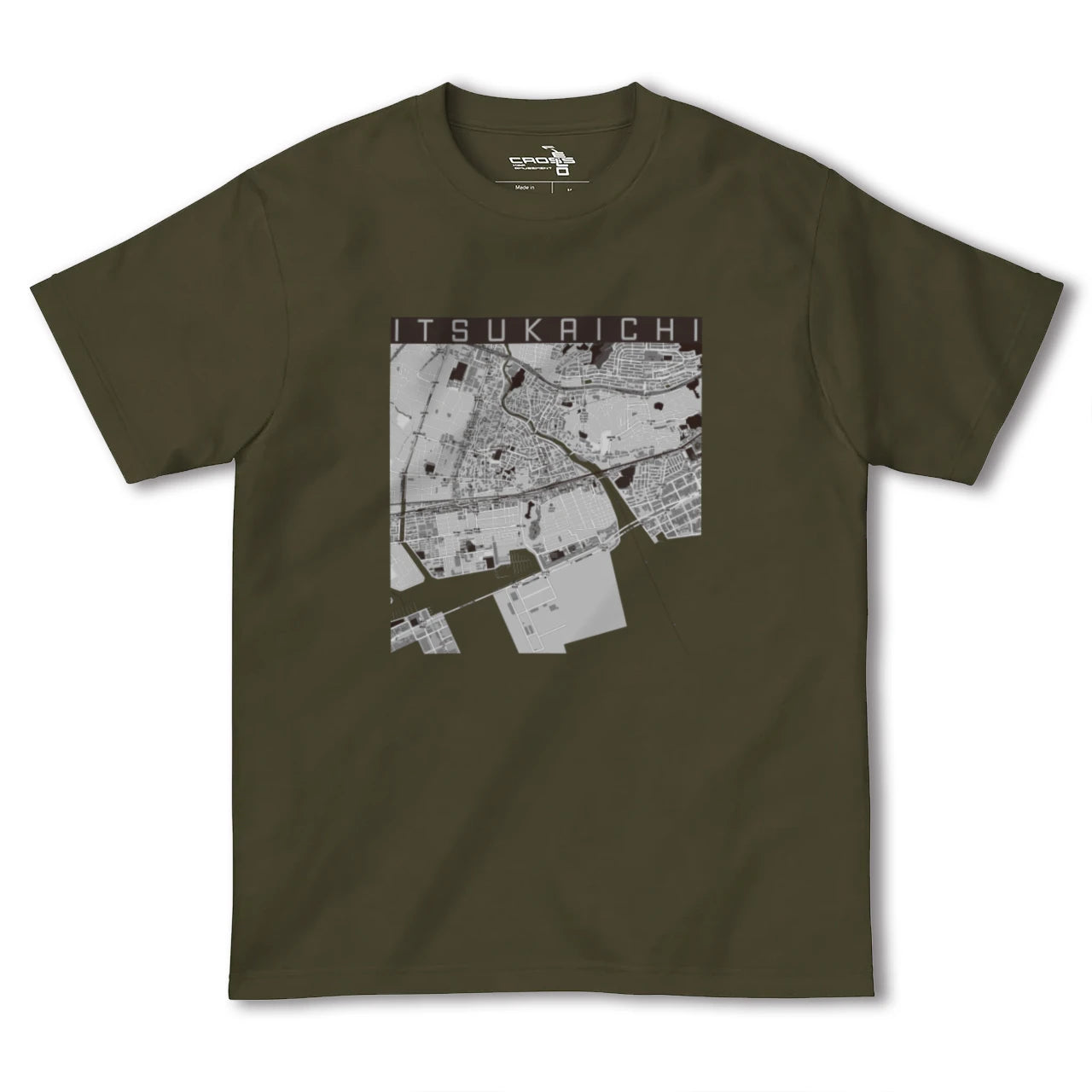 【五日市(広島県)(広島県)】地図柄ヘビーウェイトTシャツ