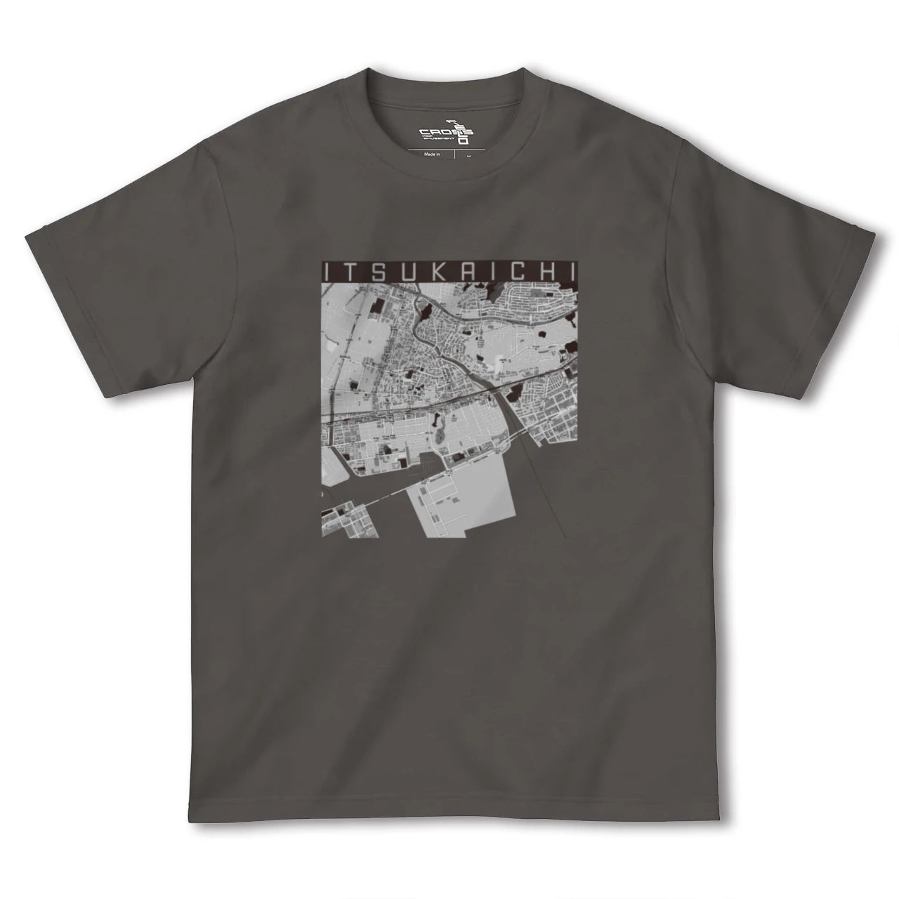 【五日市(広島県)(広島県)】地図柄ヘビーウェイトTシャツ