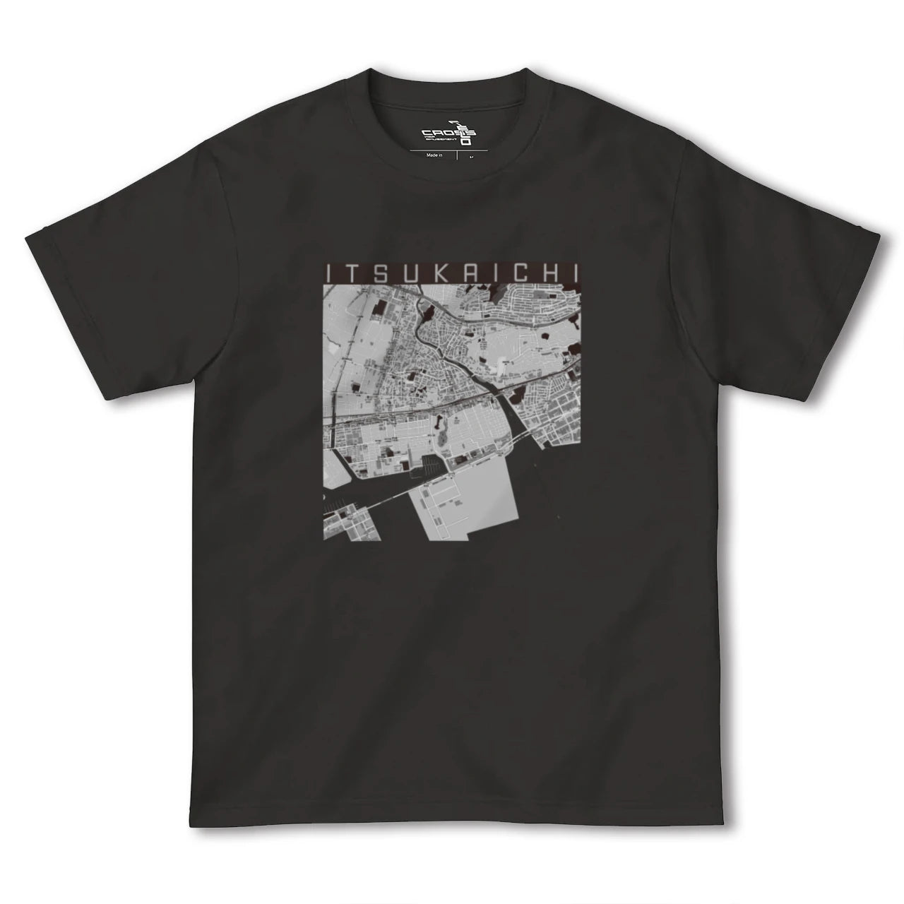 【五日市(広島県)(広島県)】地図柄ヘビーウェイトTシャツ