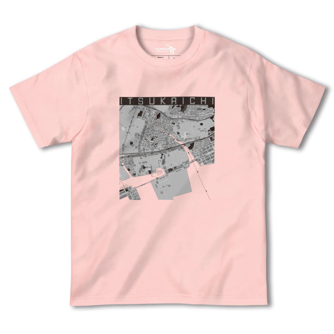 【五日市(広島県)(広島県)】地図柄ヘビーウェイトTシャツ