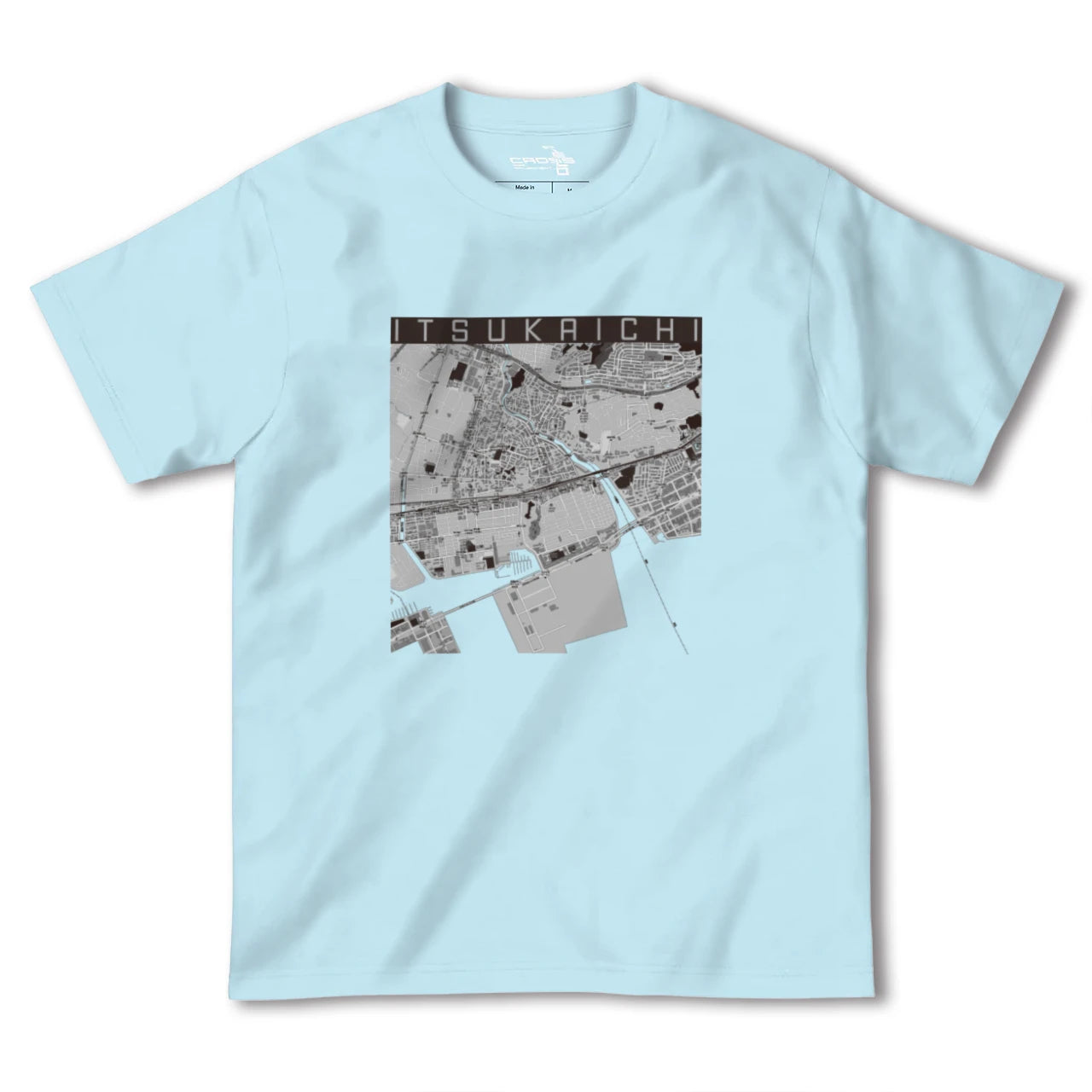 【五日市(広島県)(広島県)】地図柄ヘビーウェイトTシャツ