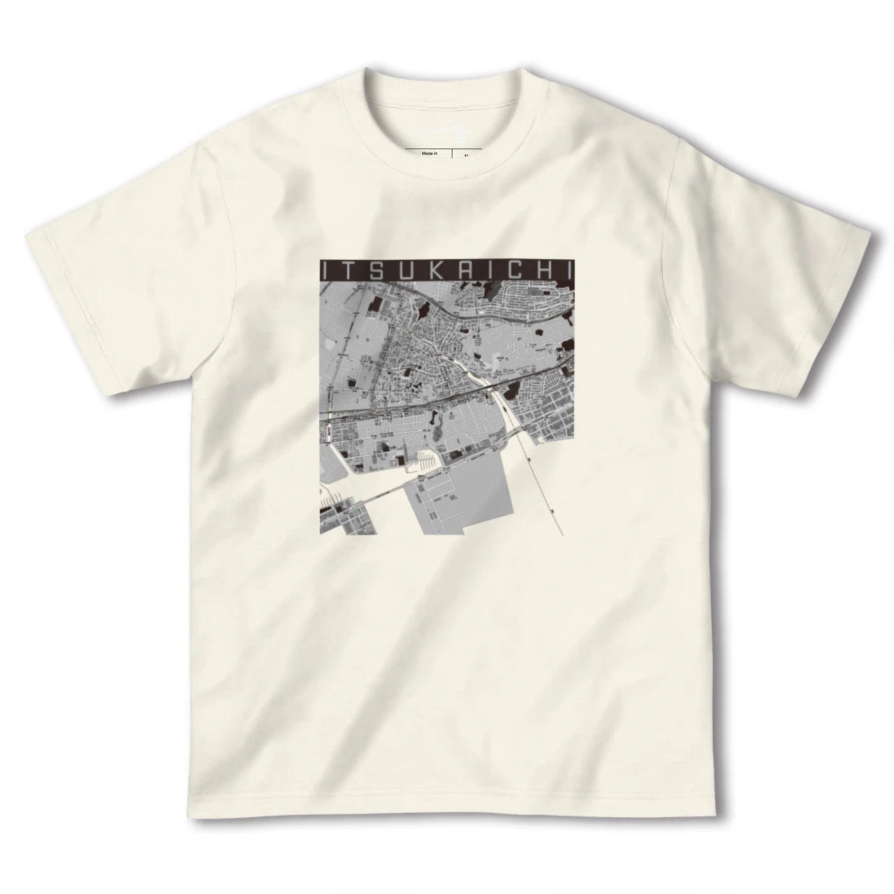 【五日市(広島県)(広島県)】地図柄ヘビーウェイトTシャツ