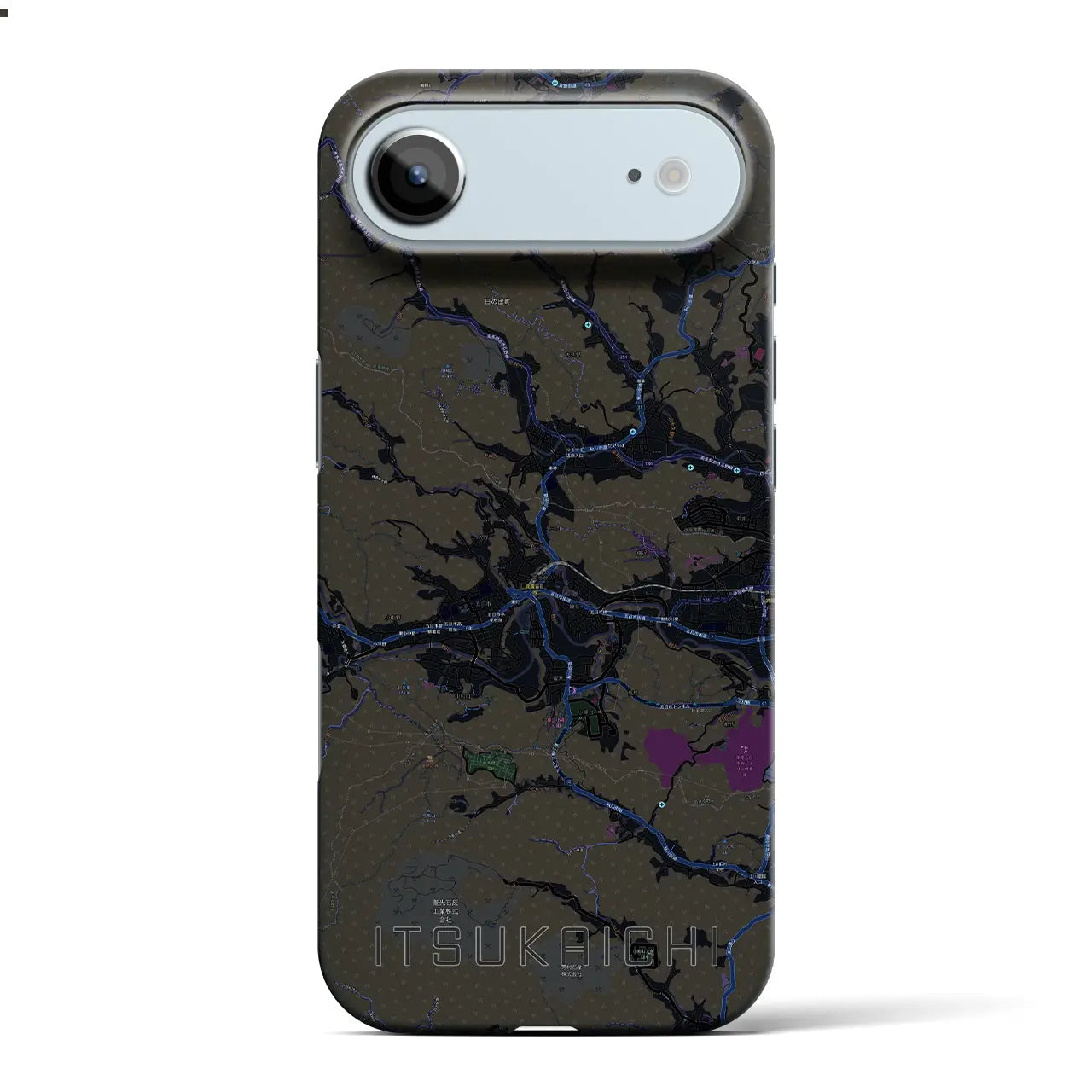 【五日市(東京都)】地図柄iPhoneケース(バックカバータイプ)