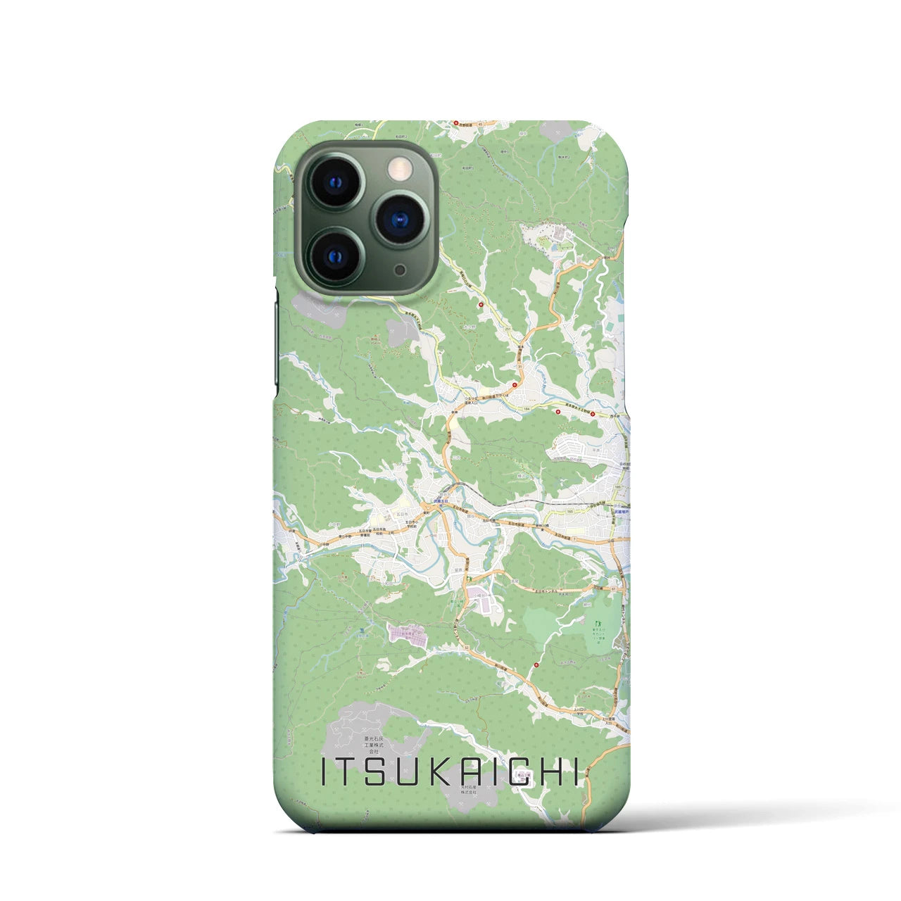 【五日市(東京都)】地図柄iPhoneケース(バックカバータイプ)