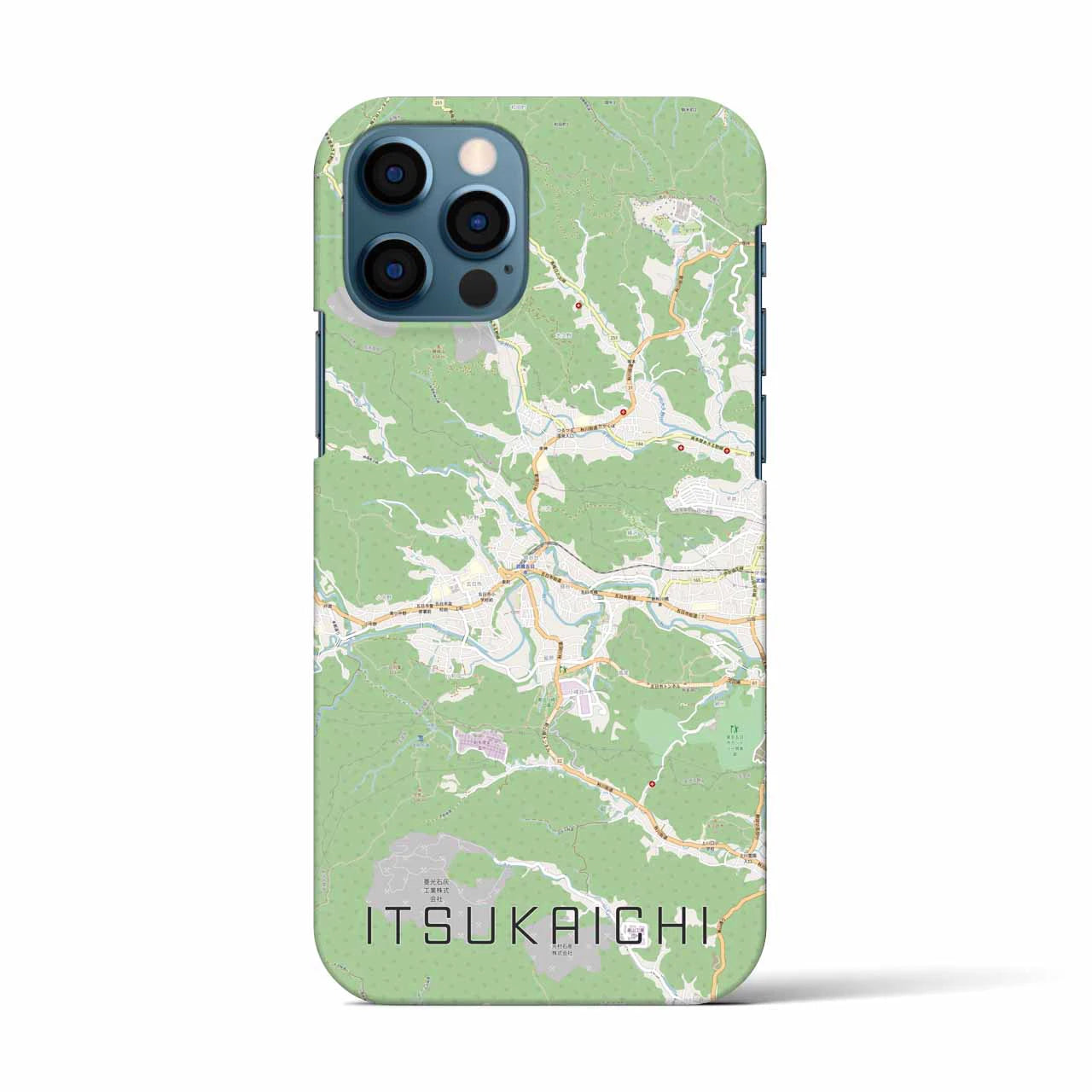【五日市(東京都)】地図柄iPhoneケース(バックカバータイプ)
