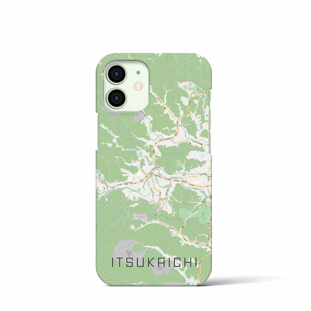 【五日市(東京都)】地図柄iPhoneケース(バックカバータイプ)