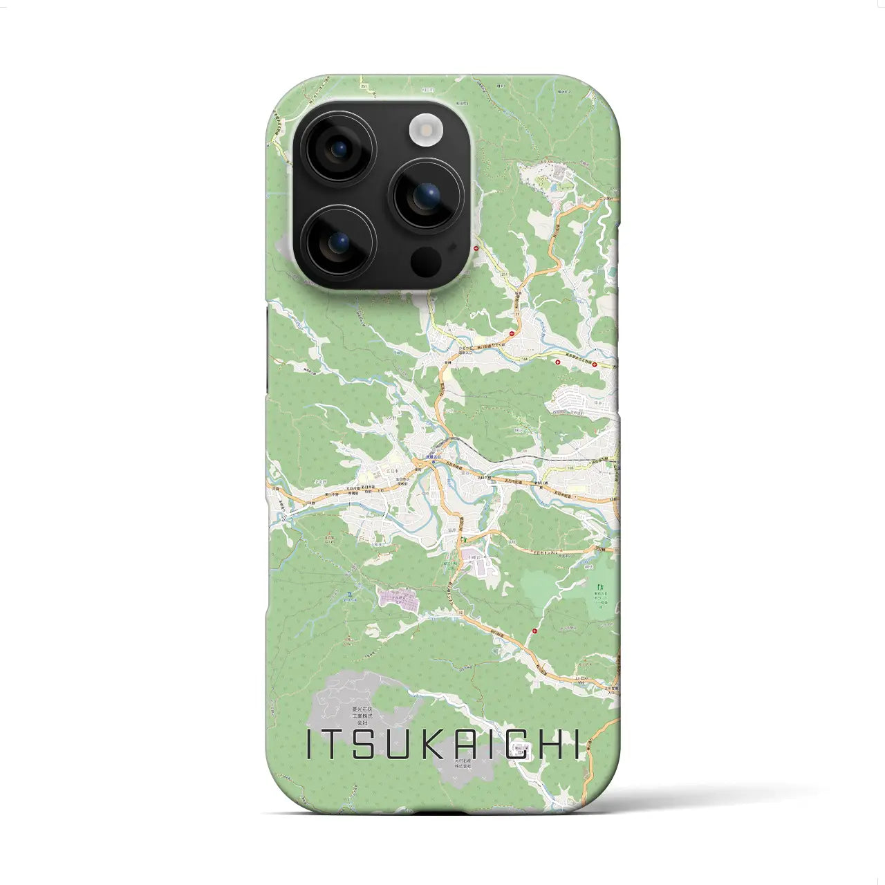 【五日市(東京都)】地図柄iPhoneケース(バックカバータイプ)