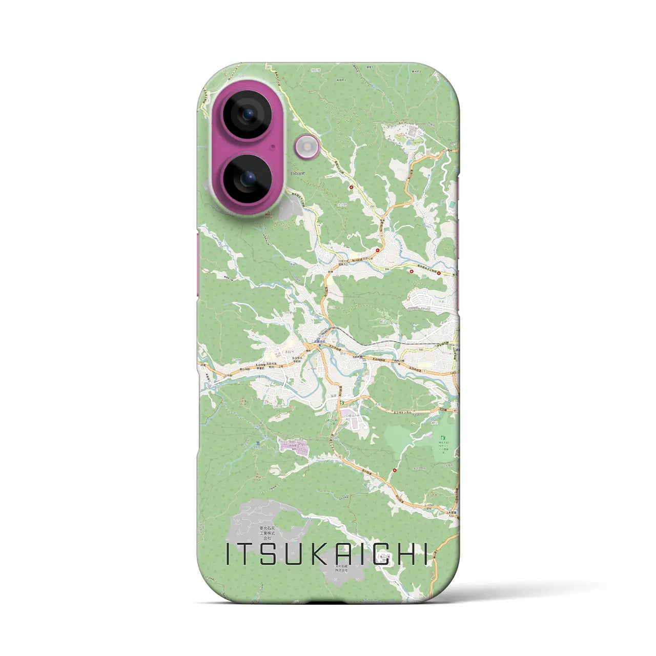【五日市(東京都)】地図柄iPhoneケース(バックカバータイプ)