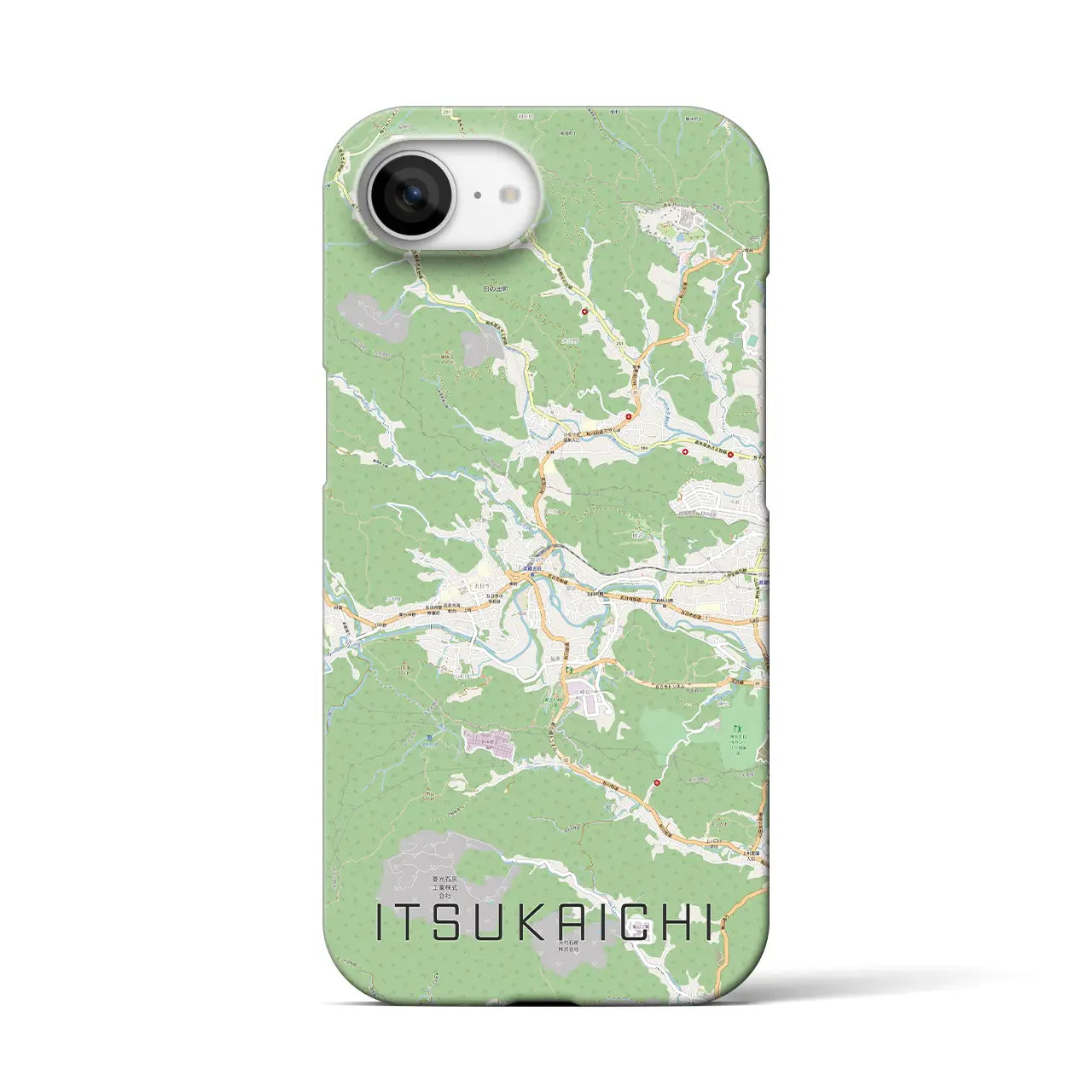 【五日市(東京都)】地図柄iPhoneケース(バックカバータイプ)