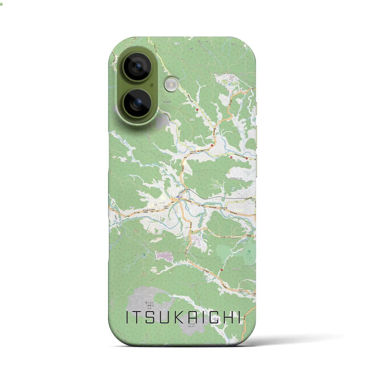【五日市(東京都)】地図柄iPhoneケース(バックカバータイプ)ナチュラル・iPhone 17 Pro Max 用